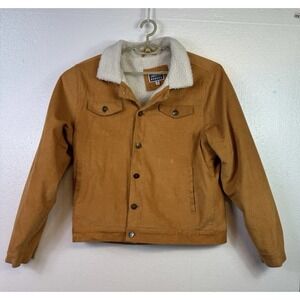 Cornerstore Bodega Corduroy Jacket Mens Sz M Sherpa Lined Tan Brown Trucker